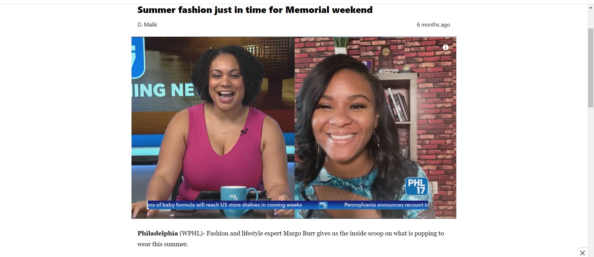 Summer fashion just in time for Memorial weekend - Famolare